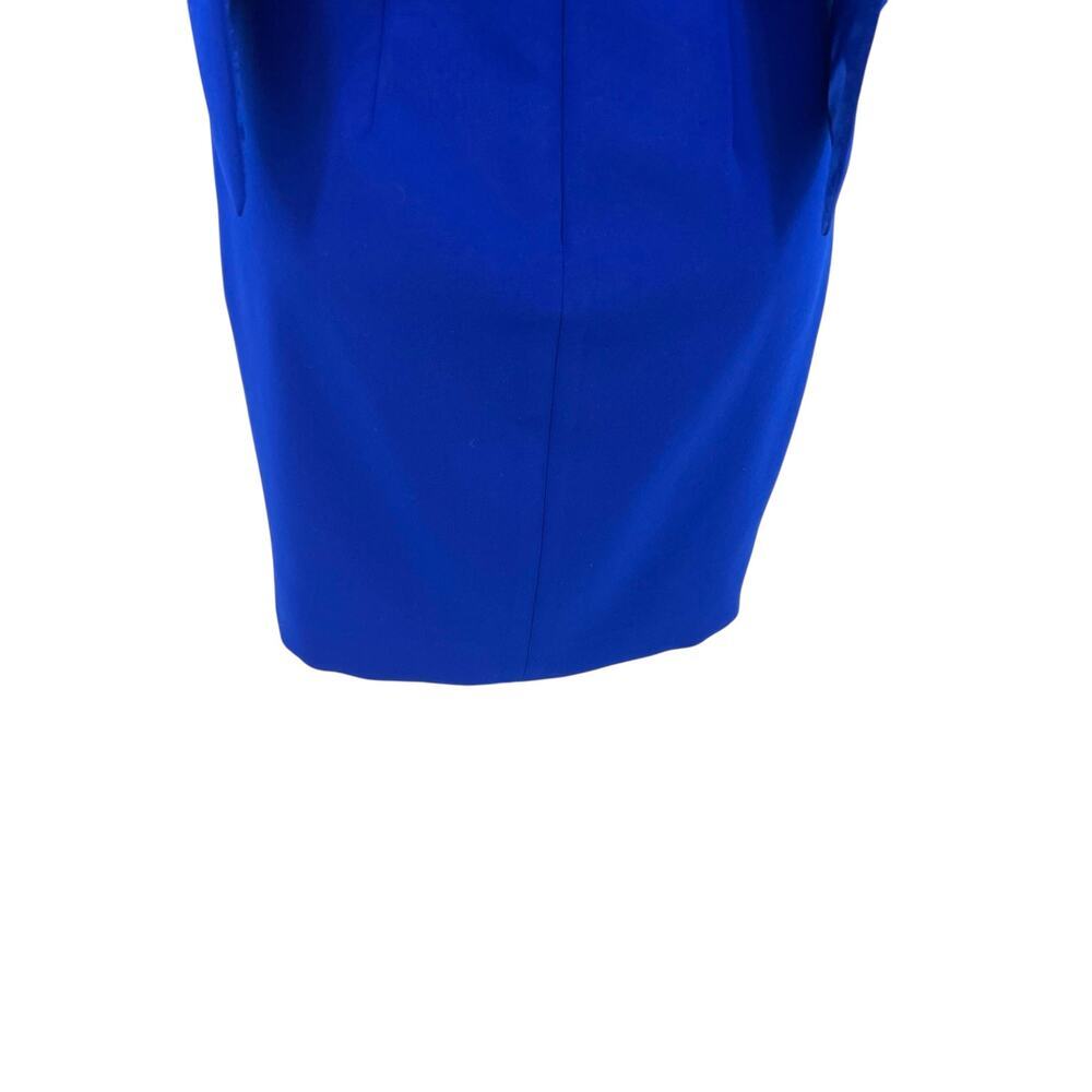 Jay Godfrey Cobalt Blue Viola‎ Dress Strapless Ruffle Detail Mini Size US 4 - Picture 10 of 12